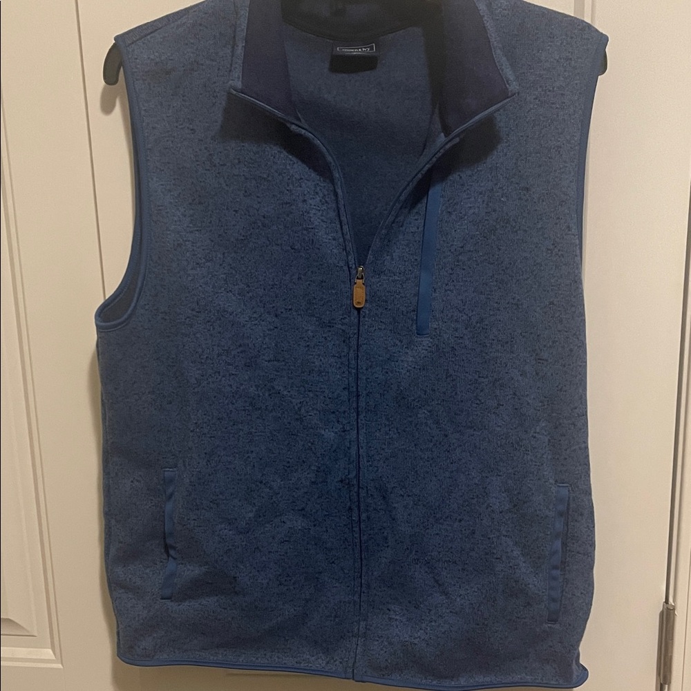 Crown & Ivy Navy Blue Men's Vest size large